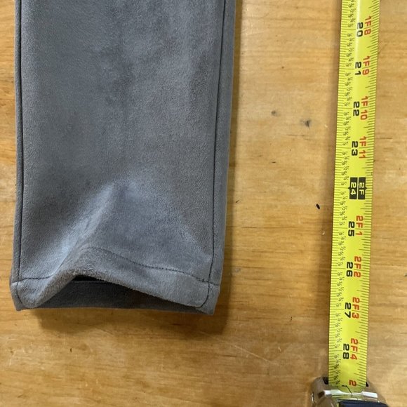 ERIC Taupe Faux Suede Stretchy Leggings Women’s Sz 10 - Picture 8 of 10